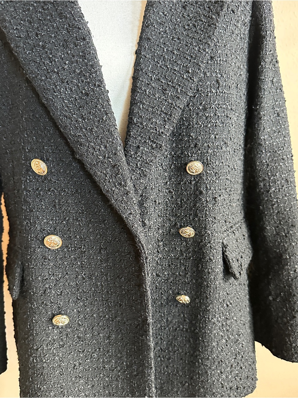 H&M Double-breasted Bouclé Jacket - Picture 10 of 11